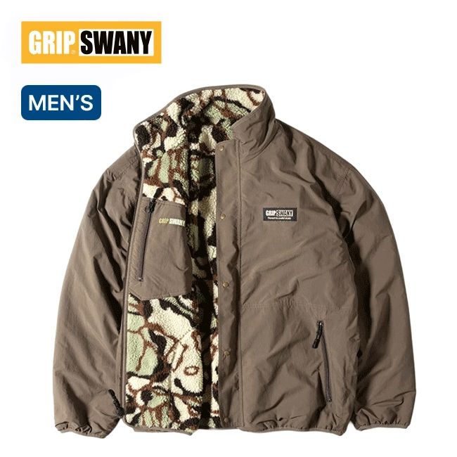 GRIP SWANY グリップスワニー リバーシブルジャケット4.0 GSMJ-060 ブラウン