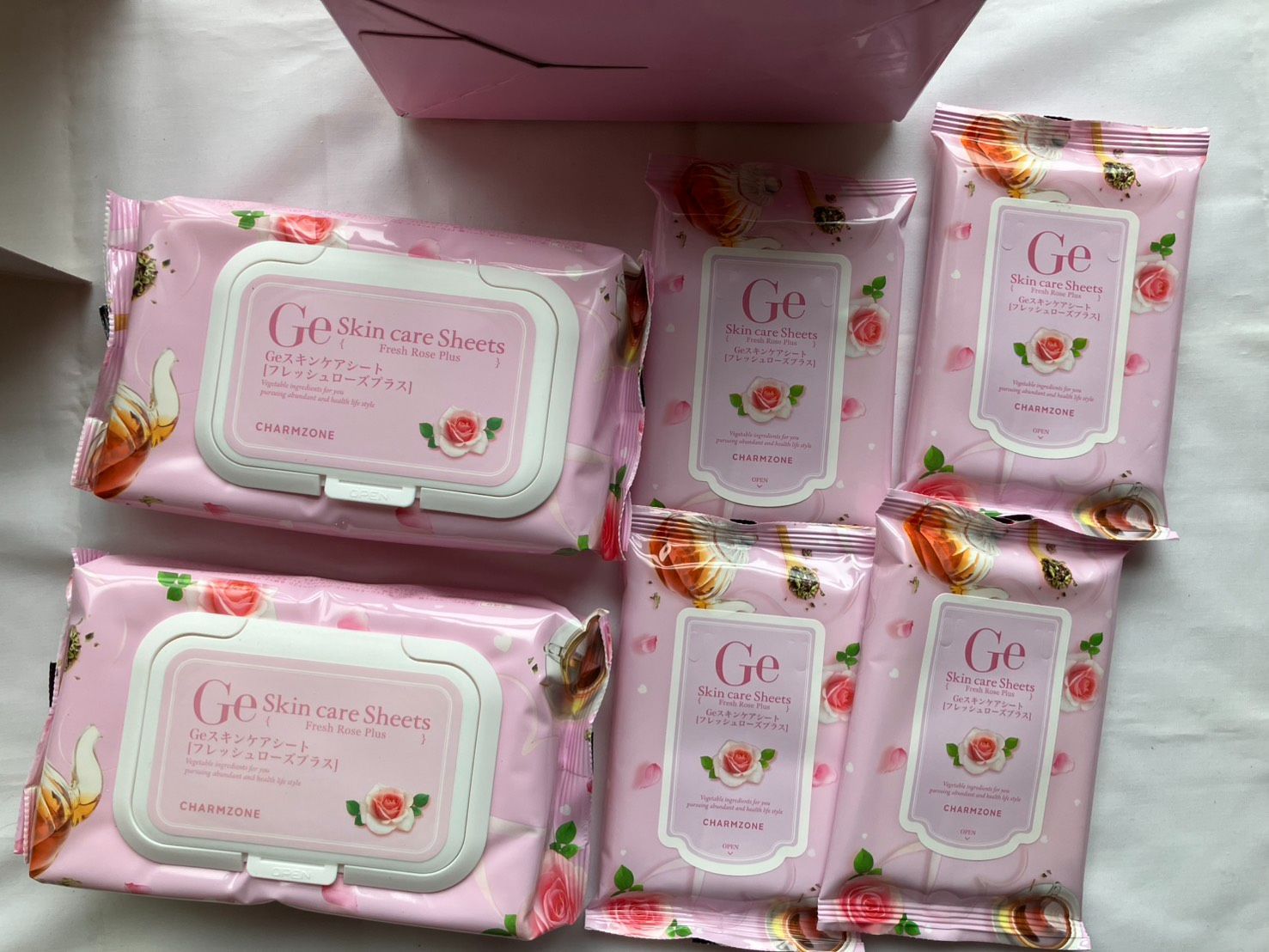 新品・未開封品 チャームゾーン Geスキンケアシート フレッシュローズ