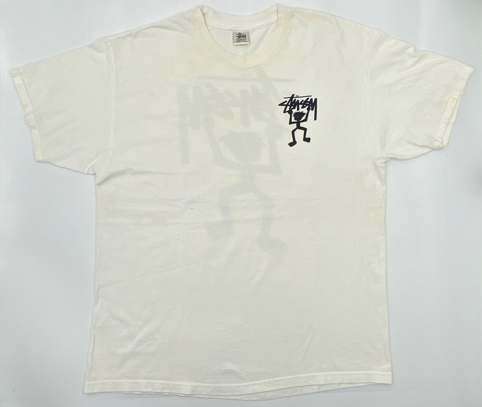 【※USA製】old stussy ステューシー★90s 白タグ tシャツ XL stussy 90's レアT-shirt 白タグ L