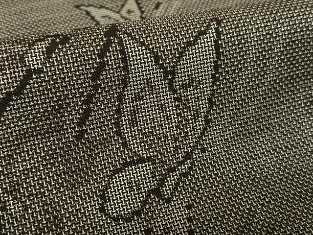 平和屋着物○本場大島紬 泥染め カタス9マルキ 舞蝶文 正絹 逸品