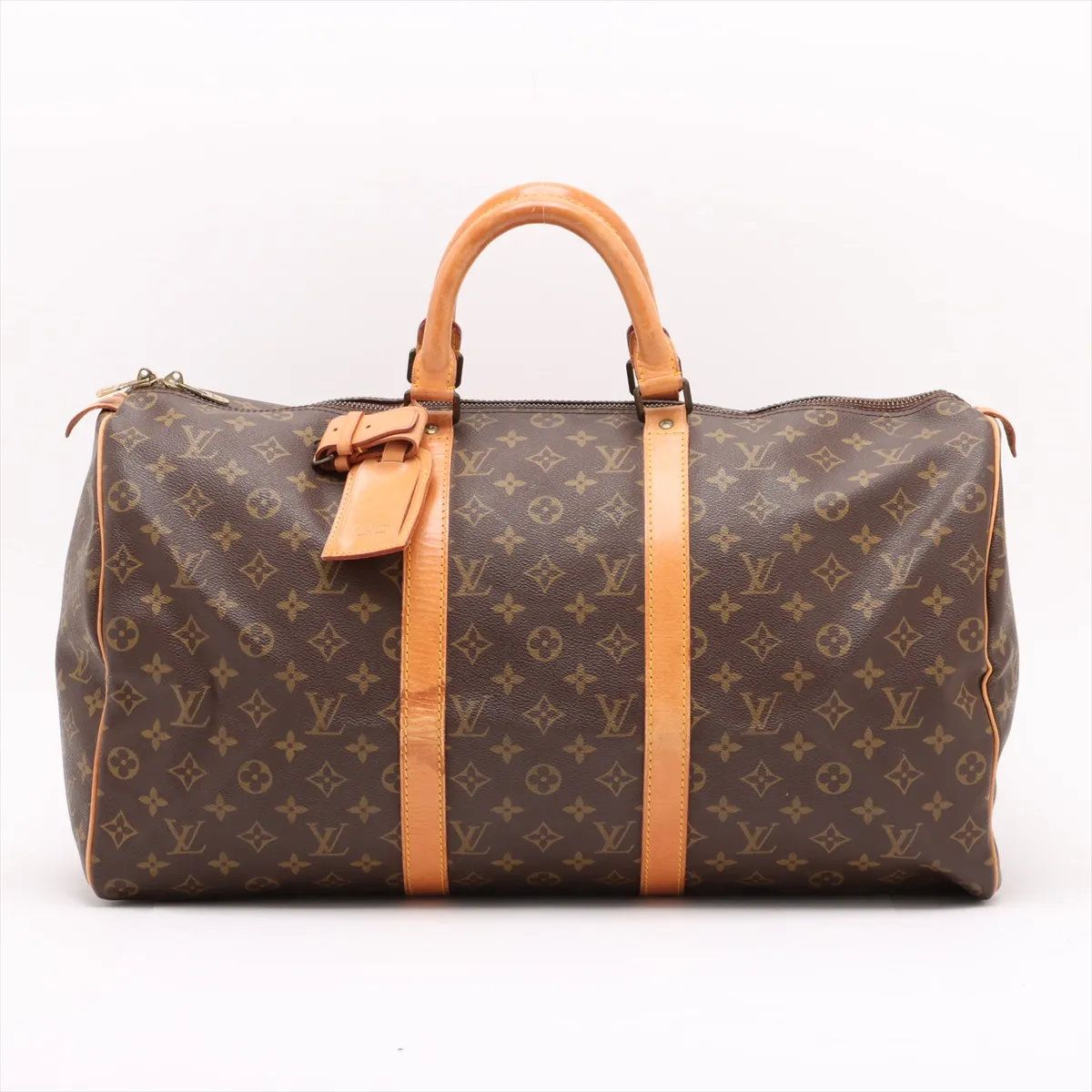 ルイヴィトン モノグラム キーポル50 M41426 レザー ボストン バッグ 出張 旅行 トート メンズ レディース MMM CY52-1