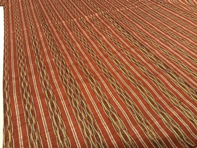 上質な紬 変わり縞