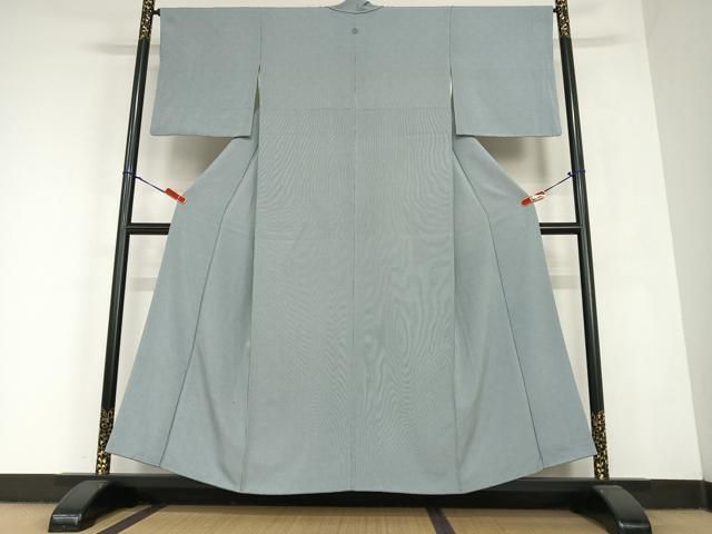 平和屋着物○江戸小紋 万筋 紺鼠色×白色 正絹 逸品 AABC4942zg - メルカリ