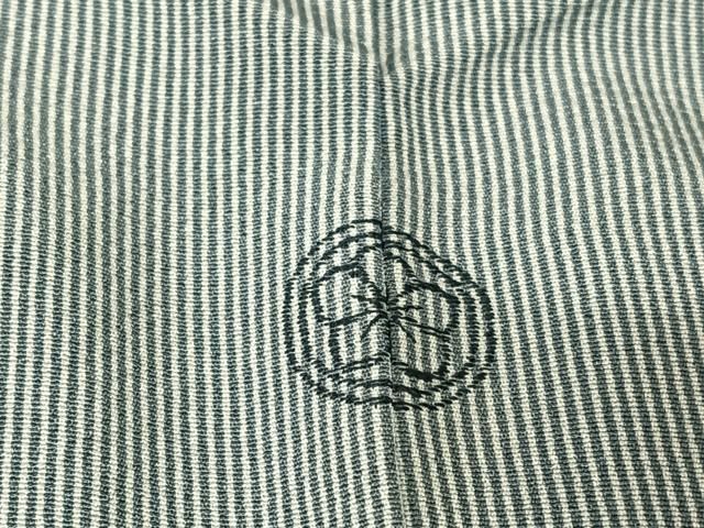 平和屋着物○江戸小紋 万筋 紺鼠色×白色 正絹 逸品 AABC4942zg - メルカリ