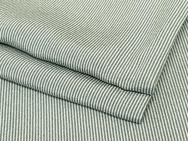 平和屋着物 江戸小紋 万筋 紺鼠色×白色 正絹 zg