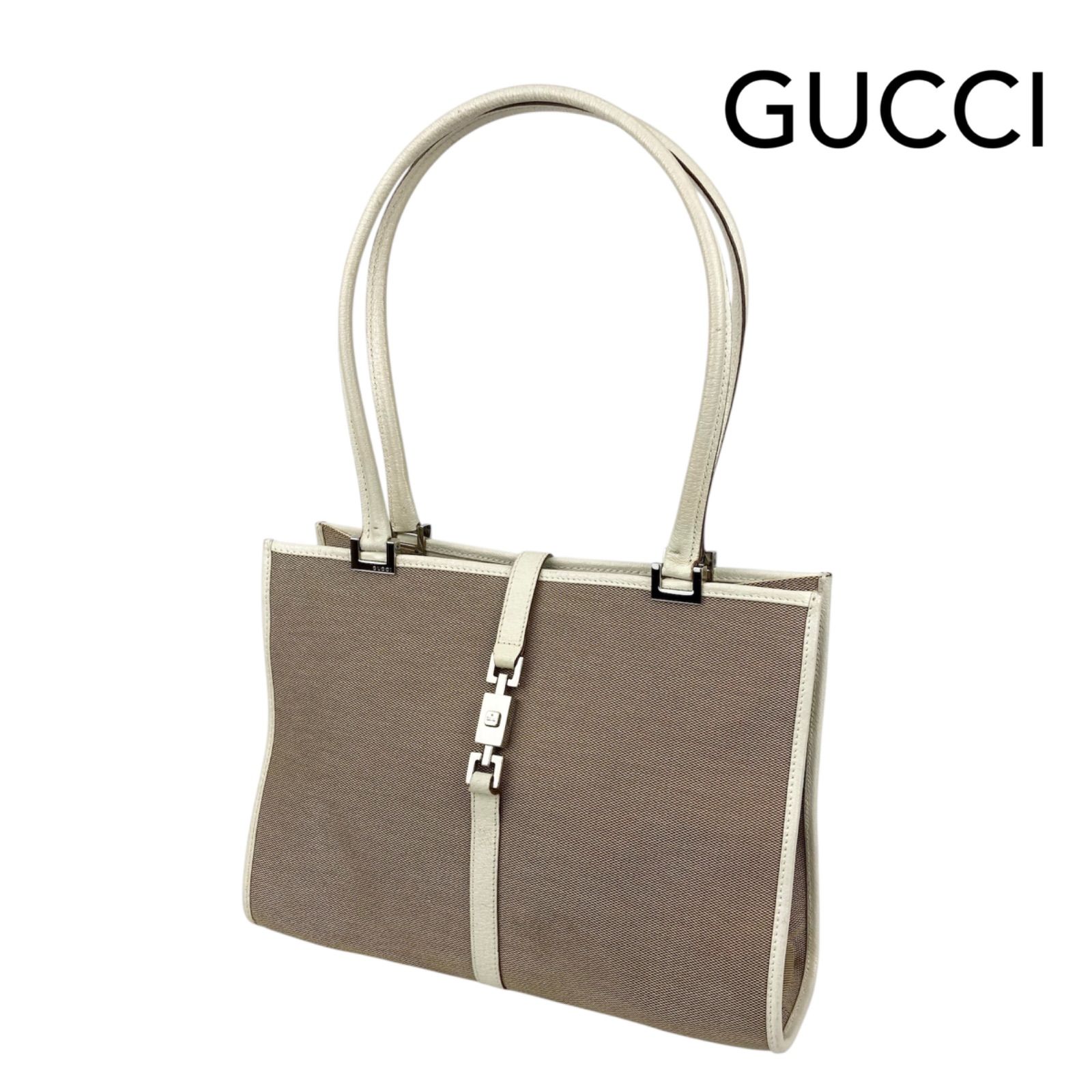 GUCCI グッチ ジャッキー レザー トートバッグ ショルダーバッグ