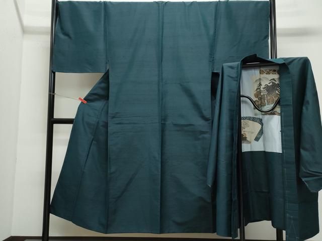 平和屋着物 男性 紬 アンサンブル 百入茶色 キングサイズ 正絹 CAAZ8143vf