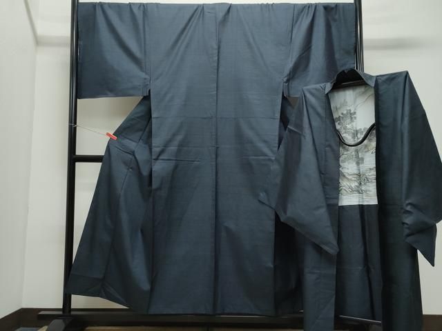 平和屋着物 男性 本場大島紬 アンサンブル 100亀甲 総詰め キングサイズ 正絹 CAAZ8145vf