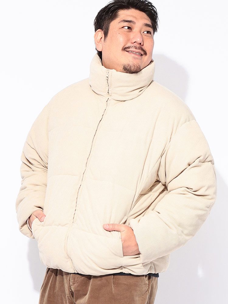 B＆T CLUB ビーアンドティークラブ コーデュロイ フルジップ 中綿 ボリューム ブルゾン