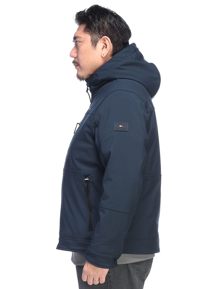 TOMMY HILFIGER トミーヒルフィガー 撥水 フルジップ 裏ボア ジャケット SOFTSHELL PERFORMANCE HOODY