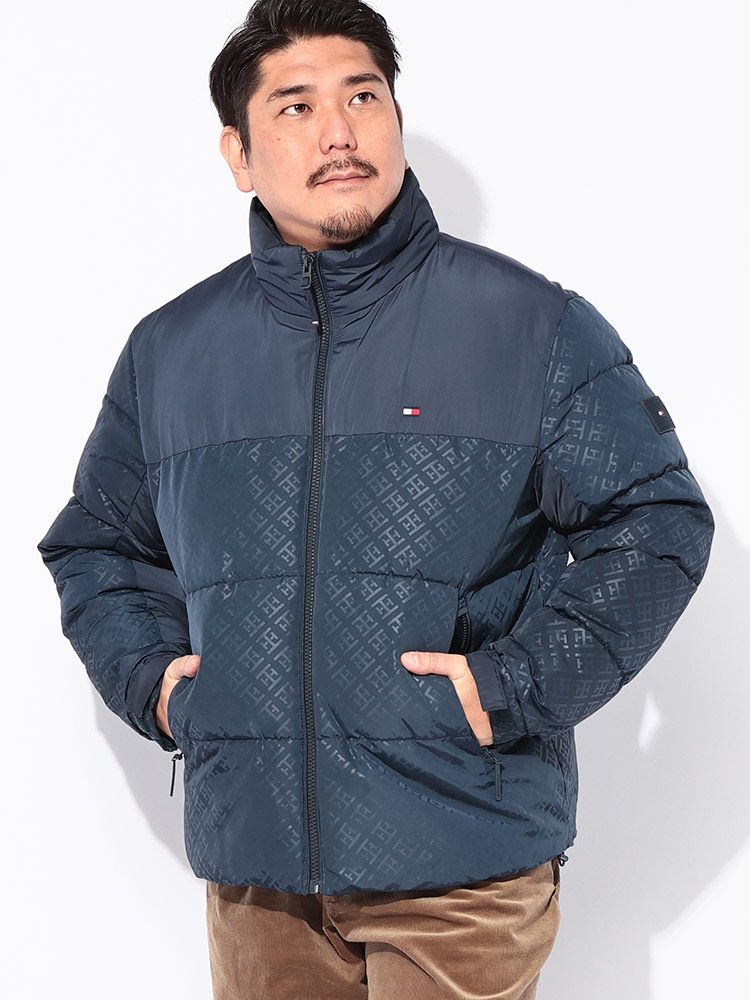 TOMMY HILFIGER トミーヒルフィガー 切り替え フルジップ 中綿 ジャケット MIXED MEDIA PUFFER JKT