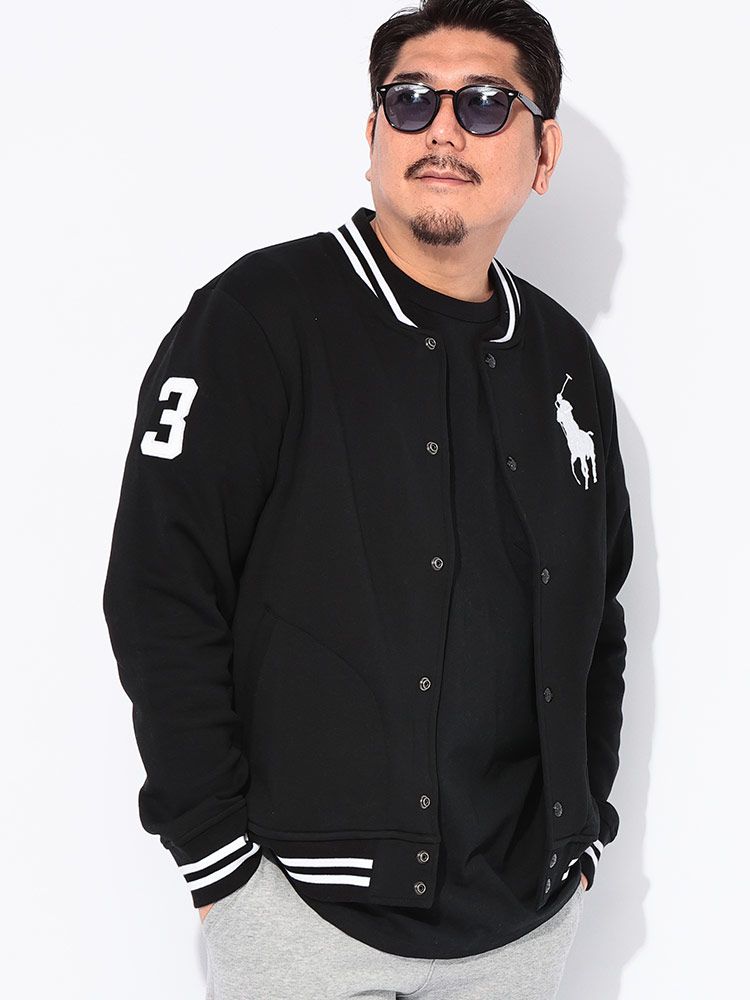 POLO RALPH LAUREN ポロ ラルフローレン 裏起毛 胸ロゴ ベースボールジャケット FLEECE BIG PONY BASEBALL JKT