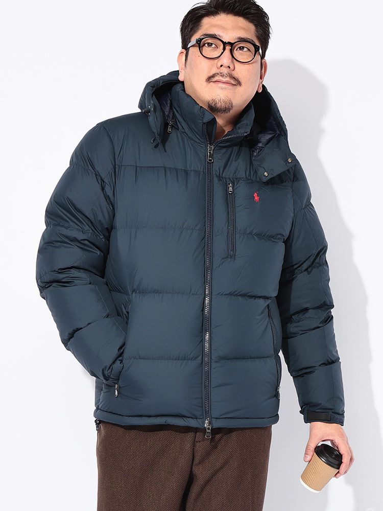 POLO RALPH LAUREN ポロ ラルフローレン フード着脱 フルジップ ダウンジャケット GORHAM INSULATED BOMBER JKT