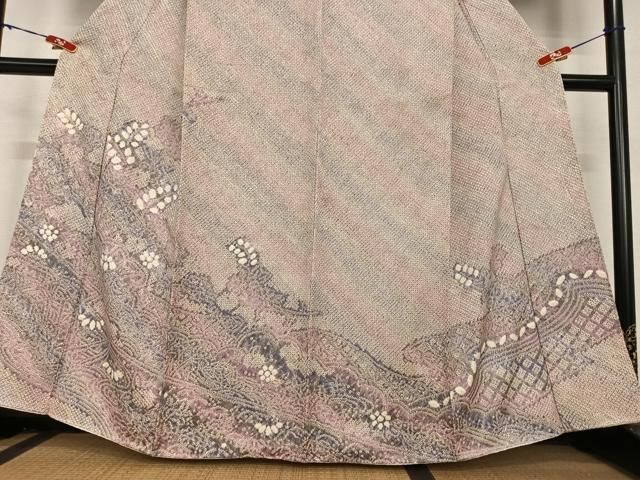 草花文 暈し染め