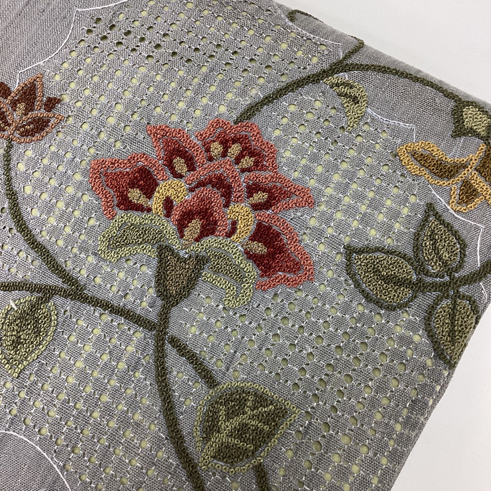 中古品、9寸名古屋帯、相良刺繍、正絹R7 - メルカリ