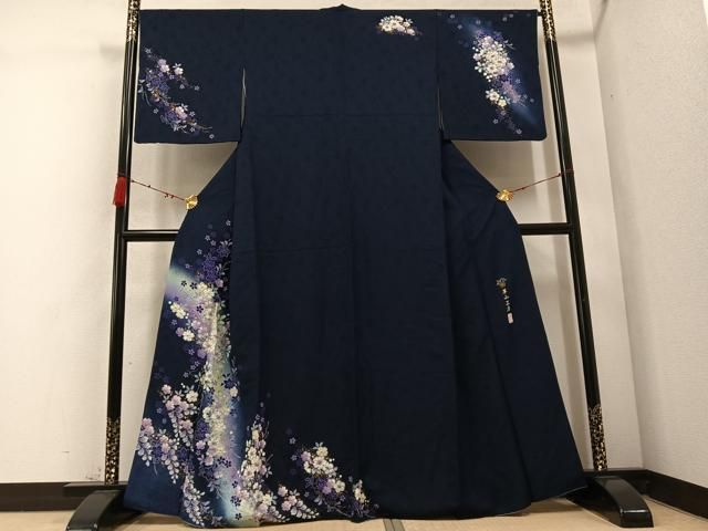 平和屋着物 越後十日町の一流染匠 桐屋 翠山工房 訪問着 暈し染め 金彩 やまと誂製 正絹 ph