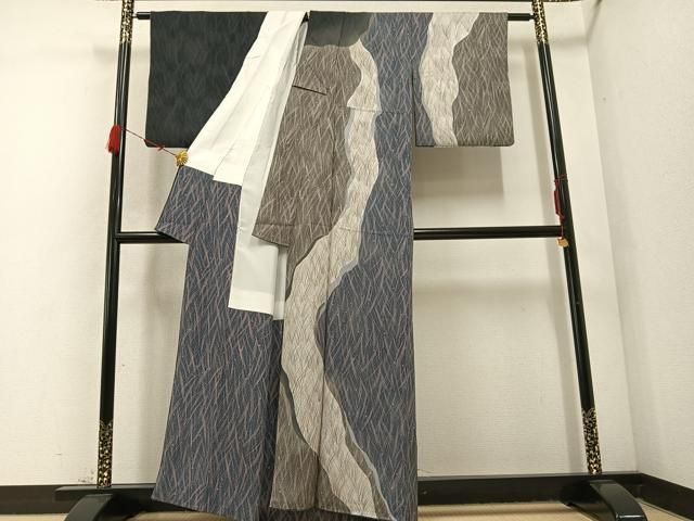 平和屋着物 訪問着 霞文 正絹 ph