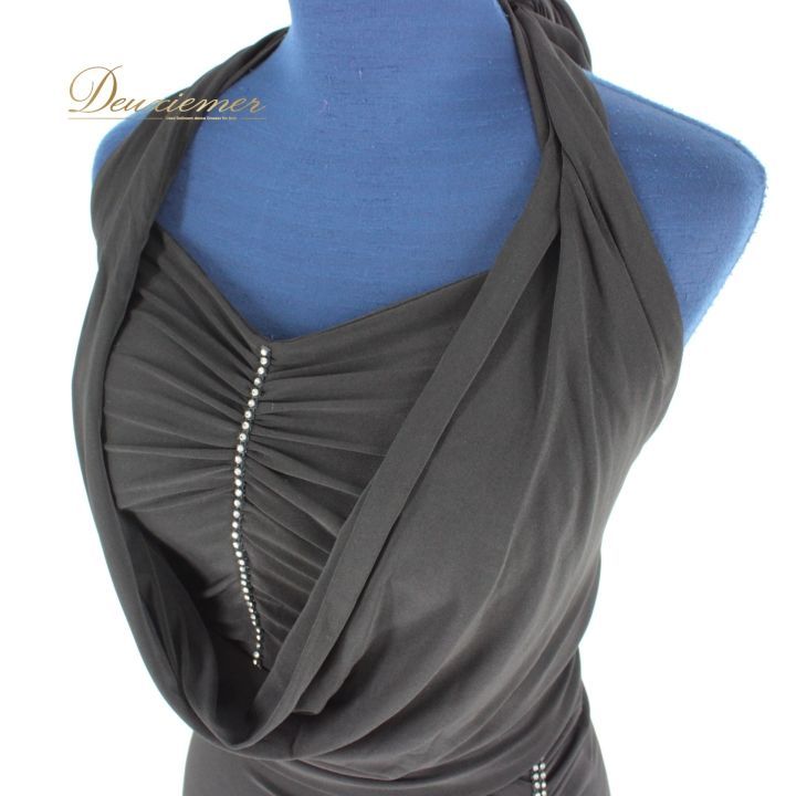 社交ダンス 衣装 ラテン ドレス ツーピース パーティ衣装 女性用 レディース オールシーズン 黒 create-sun クリエイトサン ブラック系 ラインストーン 伸縮性 ドレープデザイン 洗練された デザイン 肩掛け ストレッチ素材 おしゃれ イベント用