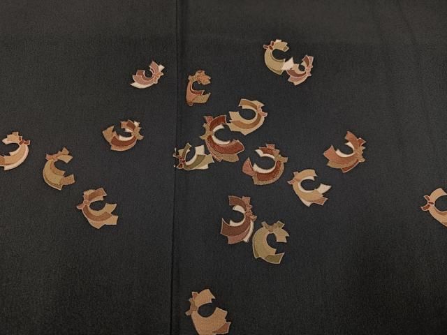 平和屋着物 訪問着 刺繍 束ね熨斗文 さが美扱い 正絹 ph 訪問着 付け