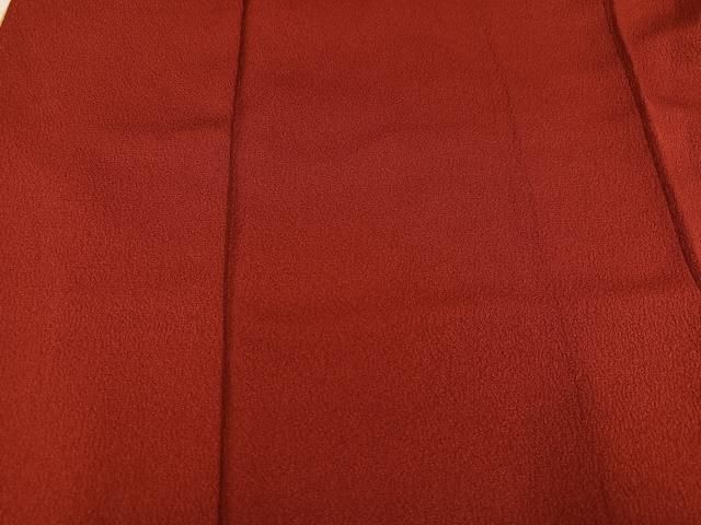 平和屋着物○皇室デザイナー 中村乃武夫 振袖 色無地 紅海老茶色 正絹 逸品