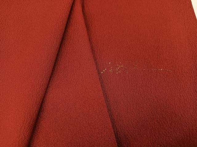 紅海老茶色 正絹
