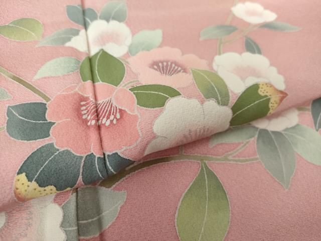 平和屋着物○訪問着 友禅 枝花文 暈し染め 正絹 逸品 未使用