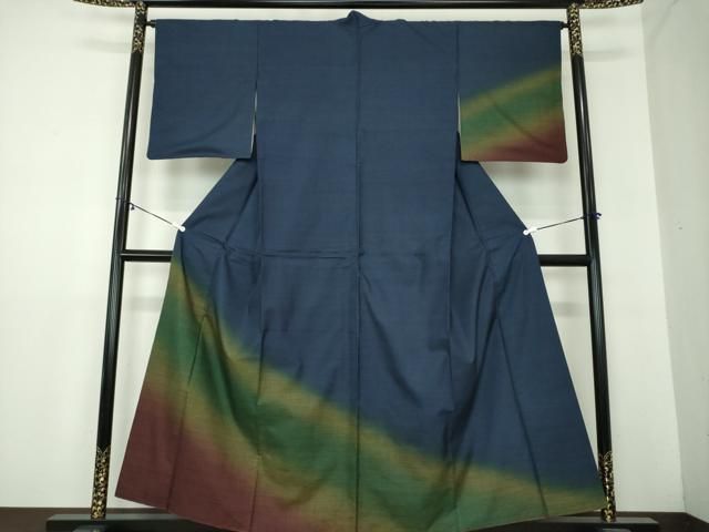 平和屋着物 本場大島紬 訪問着 9マルキ 霞文 正絹 ps