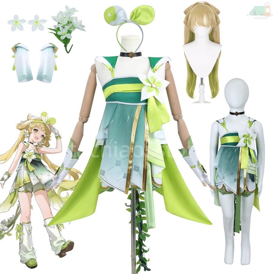 鳴潮 ヴァリナ コスプレ衣装 自然聆律 キャラクター アニメ イベント キッズサイズ 大人用 没入感