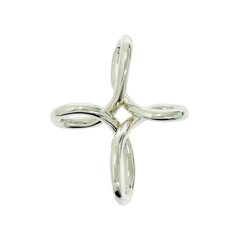 中古】TIFFANY&Co. ティファニー シルバー オープンクロス ネックレス