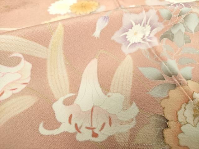 草花文 暈し染め