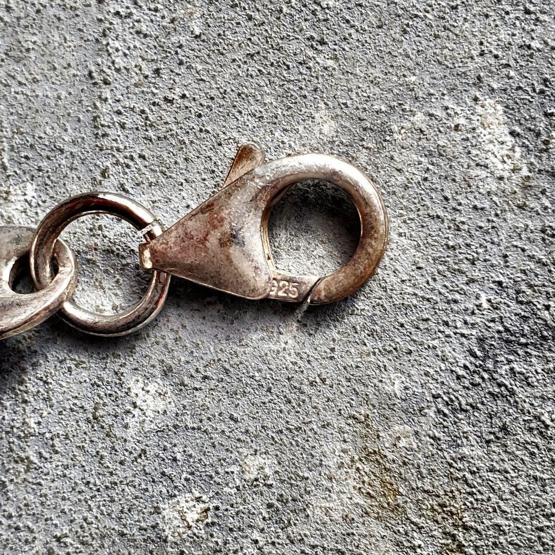 ヴィンテージ ツインホールリンクチェーン ブレスレット 豚鼻 チェーンブレスレット インダストリアルデザイン ユニセックス ストリート Chain Bracelet Industrial Style Oxidized Finish