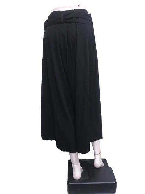 Y’S ワイズ パンツ ブラック ウエストゴム 長袖パンツ ウール混 秋冬＿S13＿s-0425-r13＿セルモアから