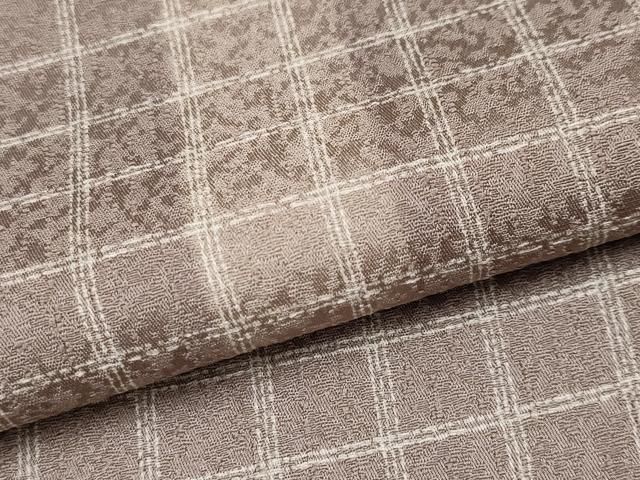  平和屋着物 上 小紋 格子柄 梅染色地 s 5 小紋 着物