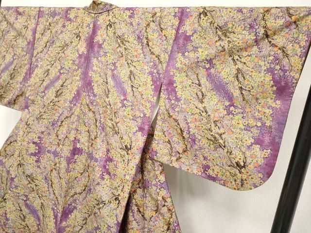  平和屋着物 上 本場大島紬 7マルキ 枝花文 総絣 s 5 紬 着物