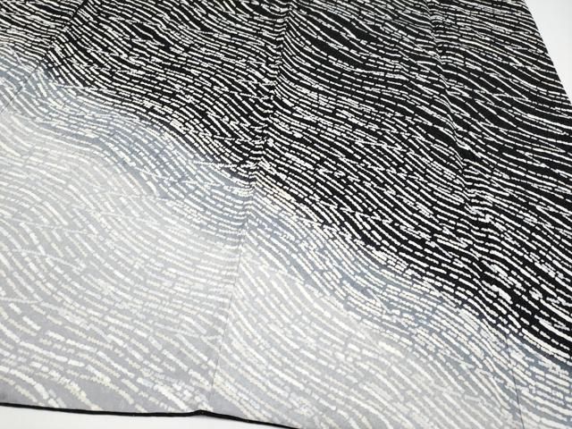  平和屋着物 上 訪問着 流線文 暈し染め 銀通し地 s 5 訪問着 付け下げ 着物