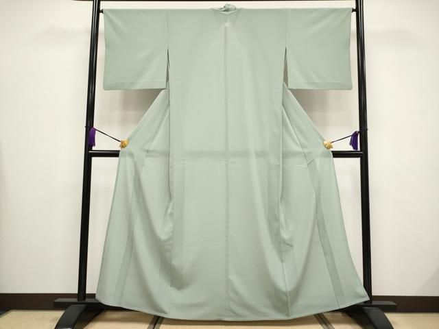 平和屋着物 上 夏物 洗える最 着物 英 はなぶさ謹製 色無地 絽 深川鼠色地 s 5