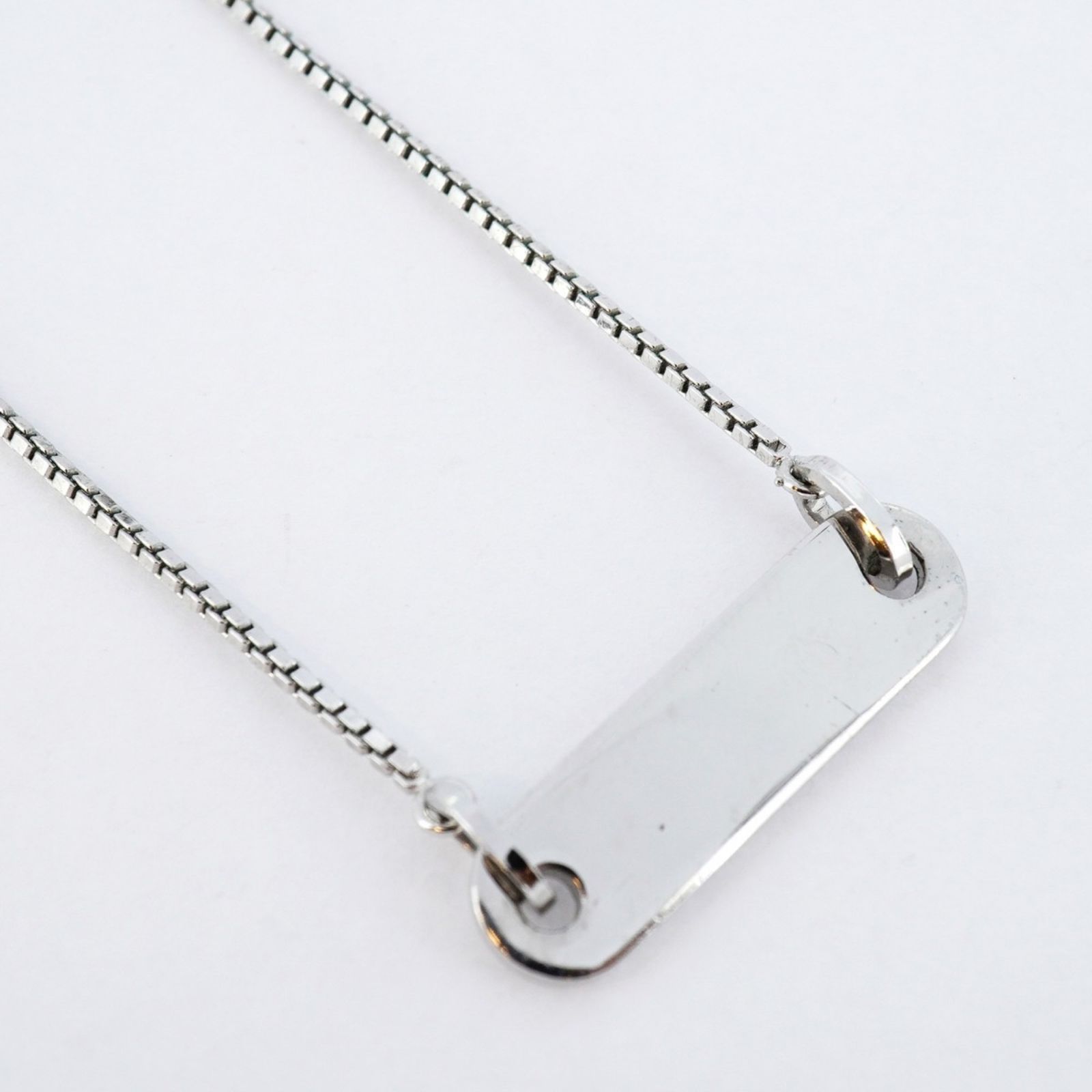 クリスチャン ディオール Christian Dior クリスチャンディオール ネックレス メタル シルバー オレンジレディース