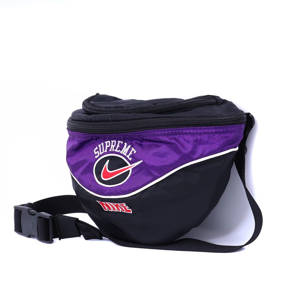 SUPREME × NIKE Shoulder Bag ブラック パープル BA6442-010