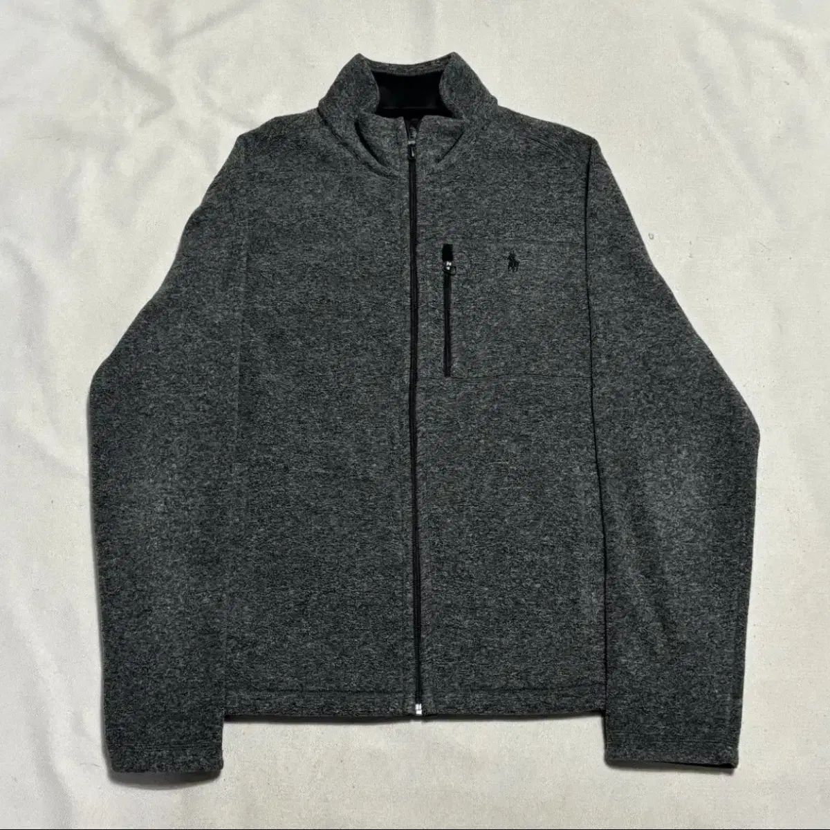 POLO RALPH LAUREN ブラック ポニー チャコール フリースジャケット