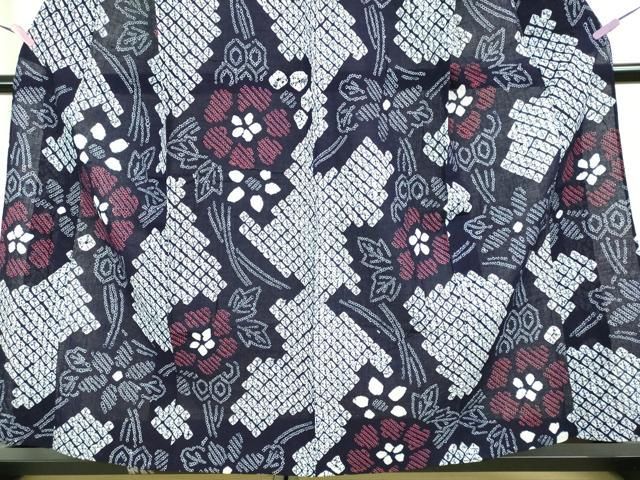  平和屋着物 上 夏物 浴衣 有松鳴海絞り 舞花文 綿 kh 5 浴衣単品 浴衣