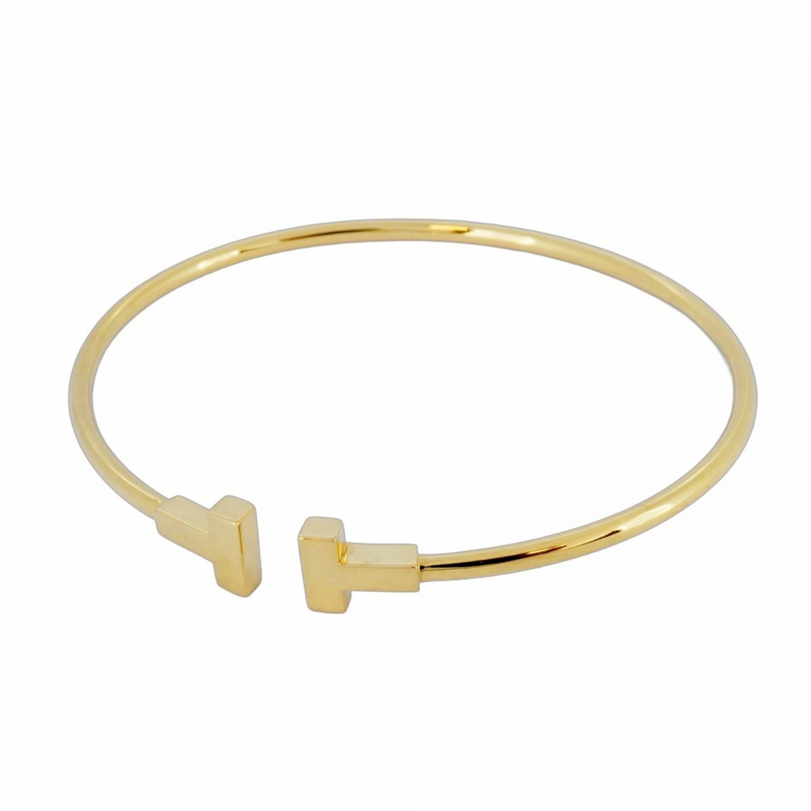 ティファニー Tiffany ティファニー バングル Tワイヤー 18KYG イエローゴールドレディース