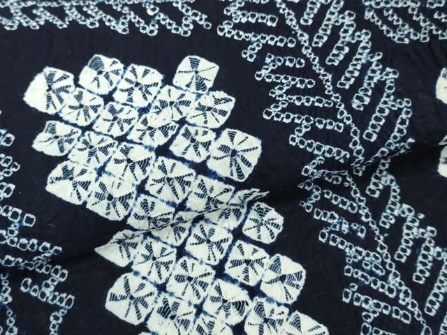  平和屋着物 上 夏物 浴衣 有松鳴海絞り 網目文 綿 kh 5 浴衣単品 浴衣