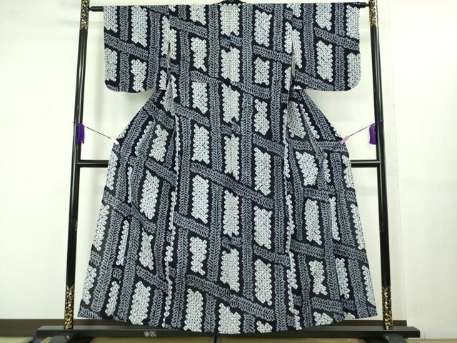 平和屋着物 上 夏物 浴衣 有松鳴海絞り 網目文 綿 kh 5