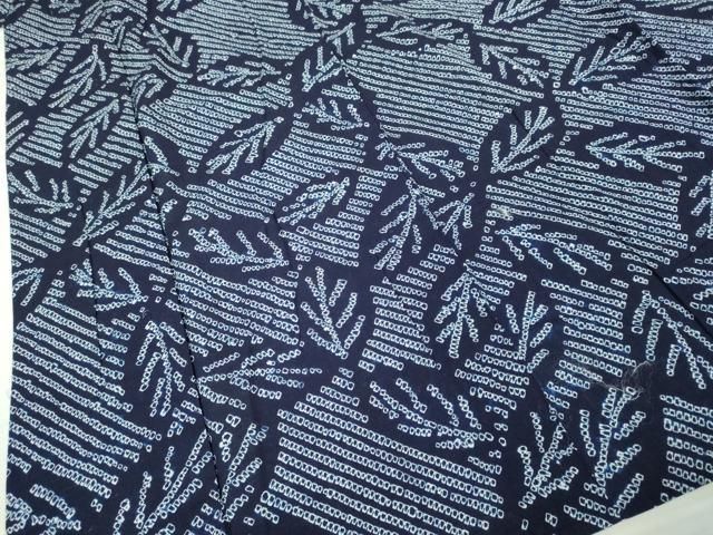 有松鳴海絞り 草葉文
