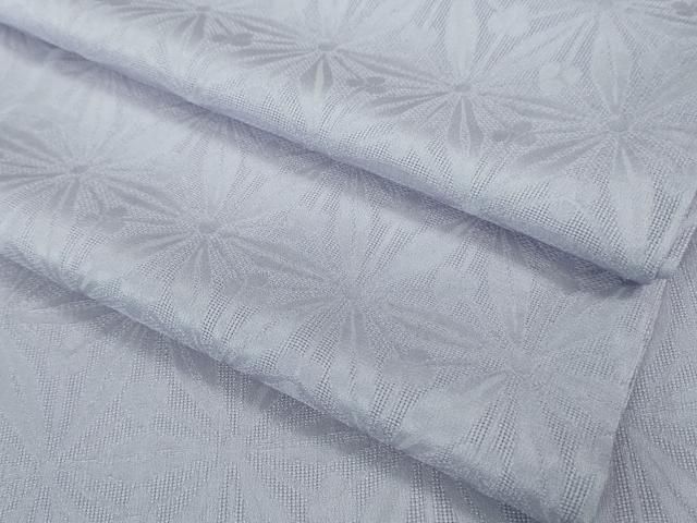 平和屋着物 上 夏物 色無地 花紋紗 白藤色 kh 5