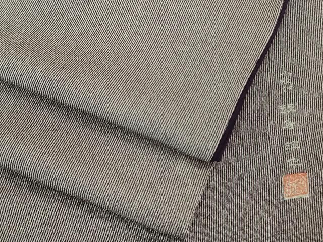 平和屋着物 上 小紋師 飯島輝也 江戸小紋 万筋 竜胆色×白 kh 5