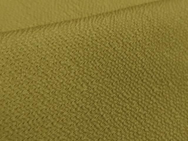  平和屋着物 上 色無地 芥子色 鬼しぼ縮緬 kh 5 色無地 着物