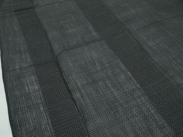 平和屋着物□極上 男性 夏物 石川県指定無形文化財 能登上布 濃紺地 本  