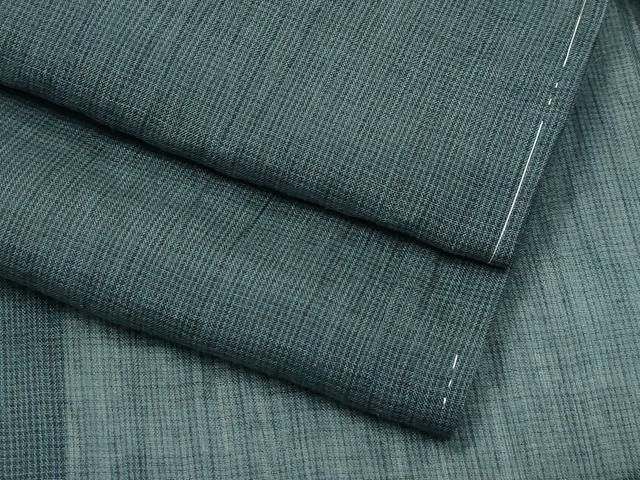 平和屋着物 上 男性 夏物 本場小千谷ちぢみ 格子柄 麻 CZAA4032s5