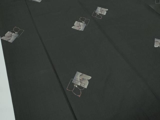  平和屋着物 上 本場大島紬 9マルキ 椿 s 5 紬 着物